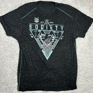 Society Shirt Mens Large Artist Series Burnout Tee Crewneck Streetwear Casual